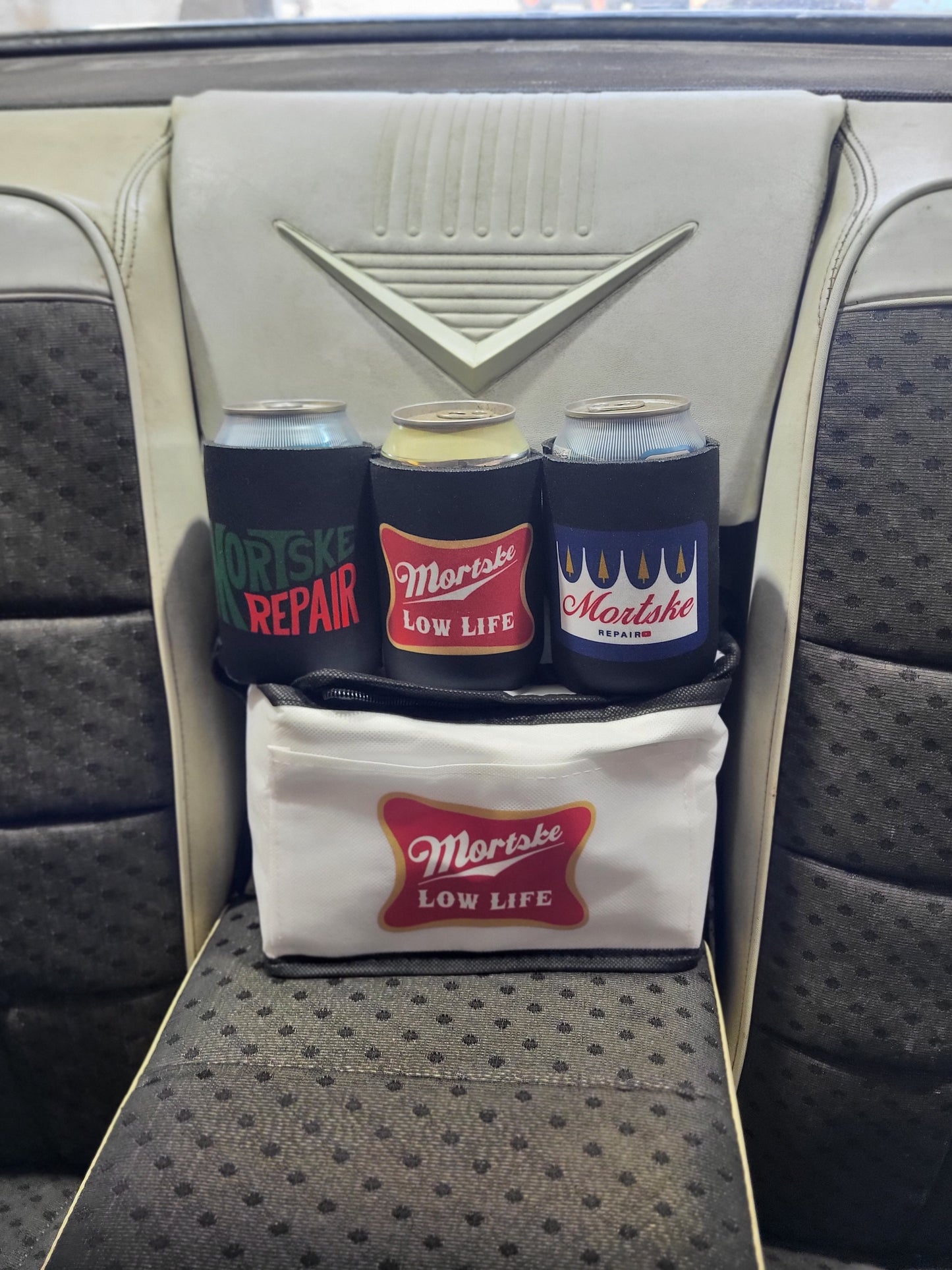 Mortske Repair Cooler and Magnetic Coozie Package