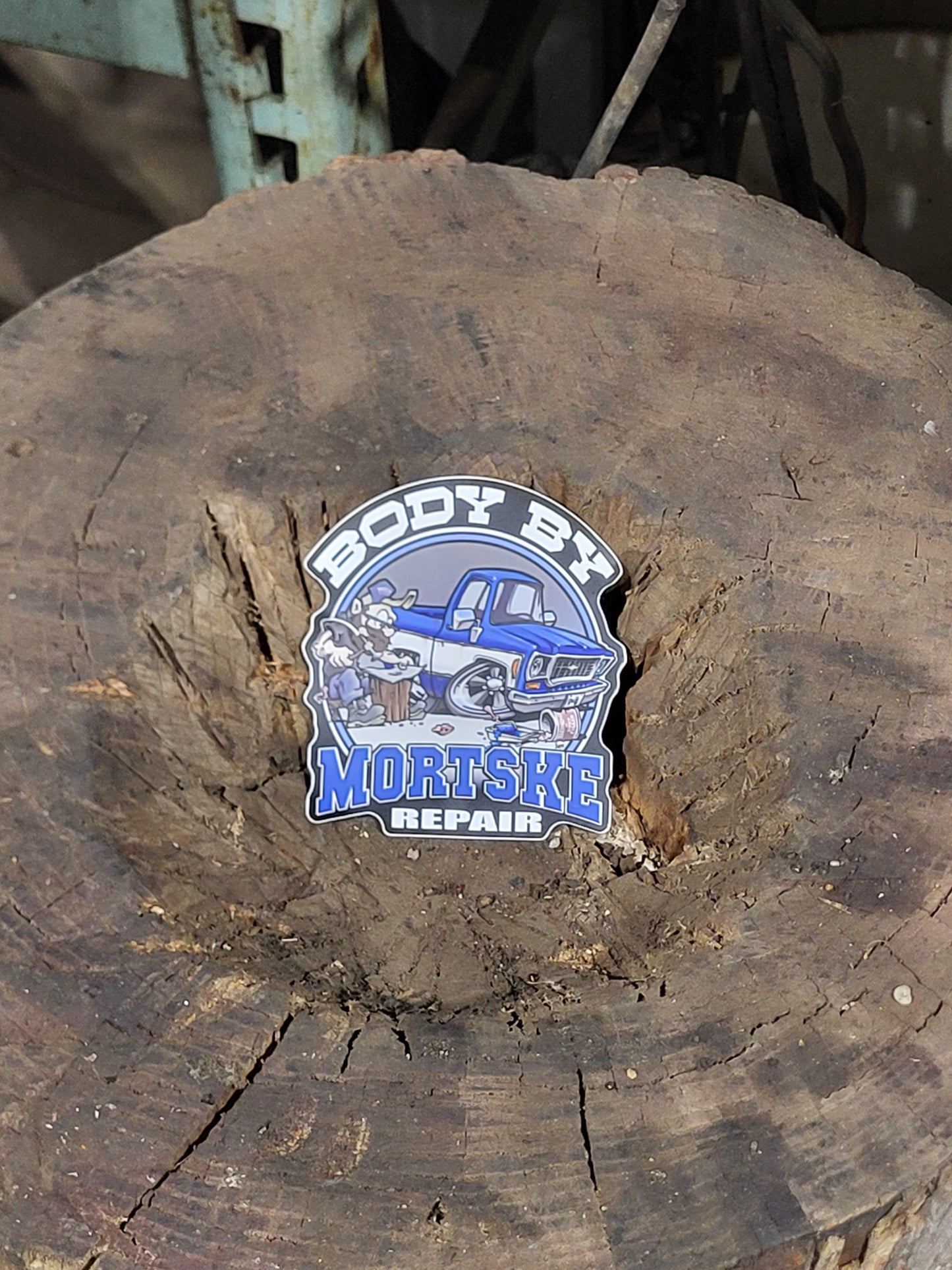Body By Mortske Repair Decal