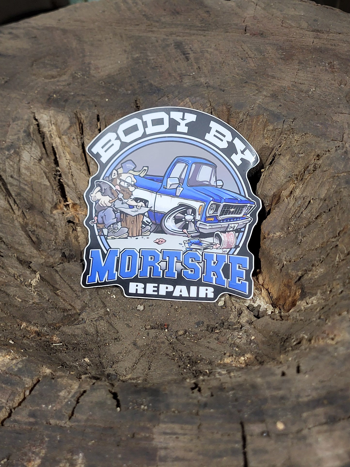 Body By Mortske Repair Decal