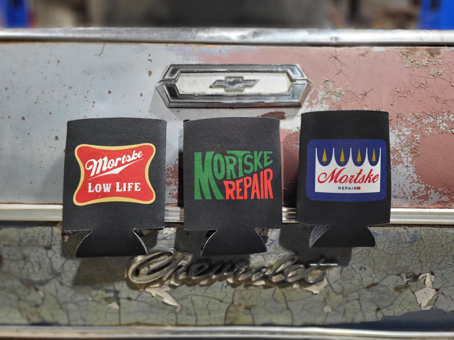 Mortske Repair Magnetic Can Coozie Collection