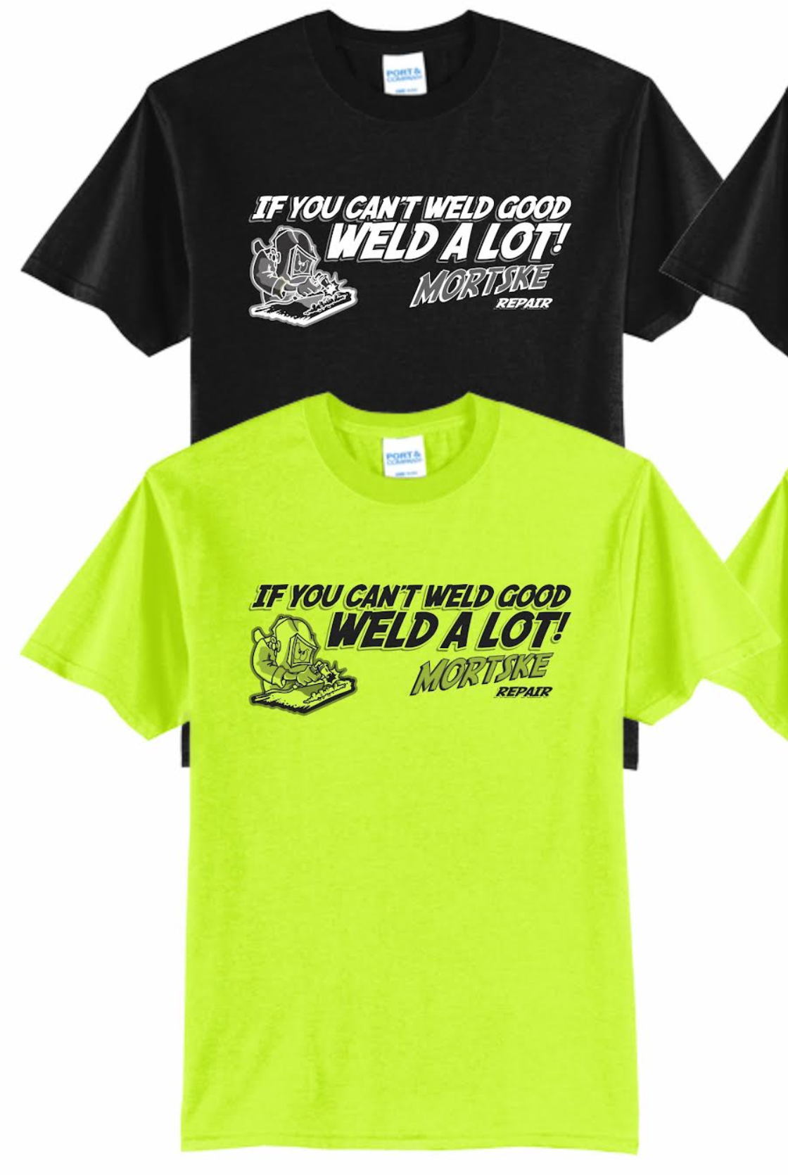 Mortske Repair Can't Weld Good Shirt