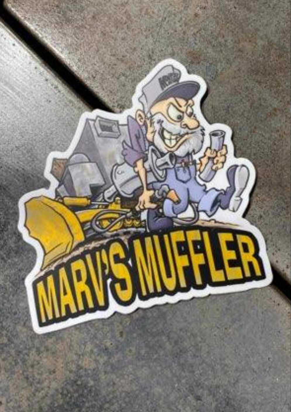 Mortske Repair Marv's Muffler Decal