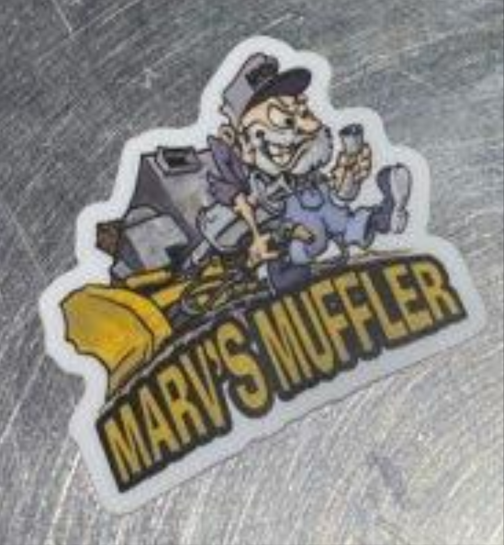 Mortske Repair Marv's Muffler Decal