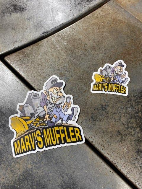 Mortske Repair Marv's Muffler Decal