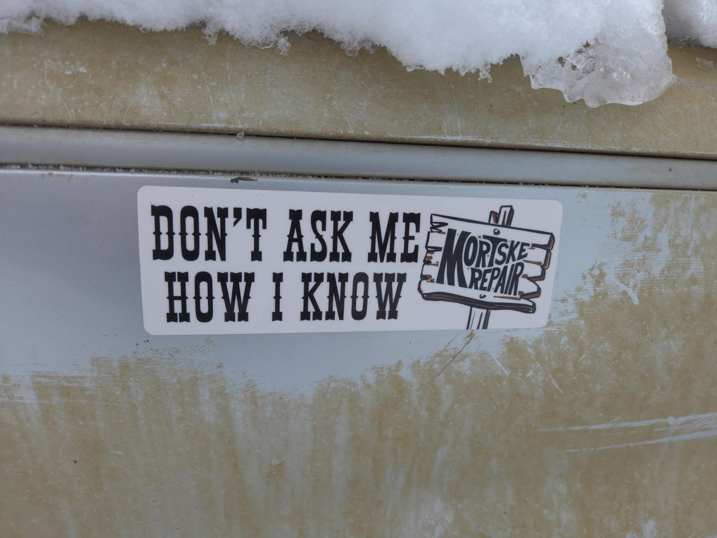 Mortske Repair Bumper Decals