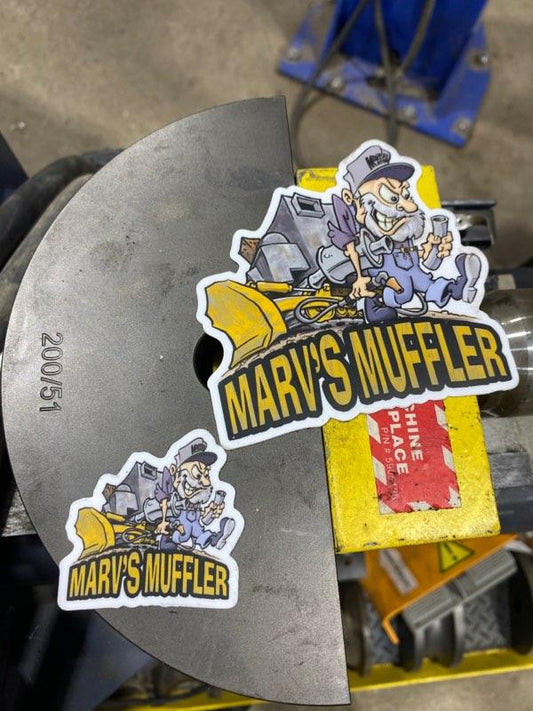 Mortske Repair Marv's Muffler Decal