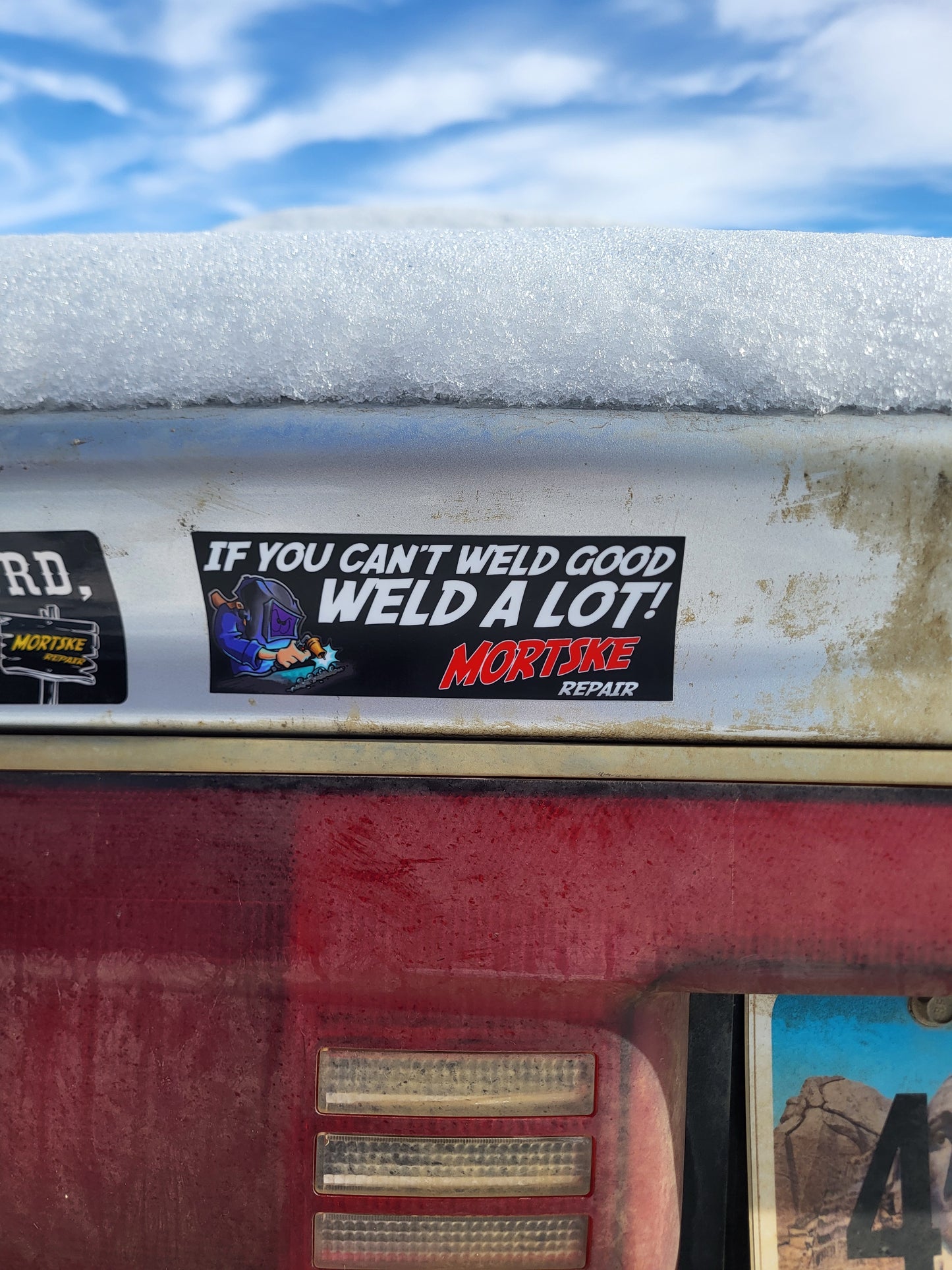 Mortske Repair Bumper Decals