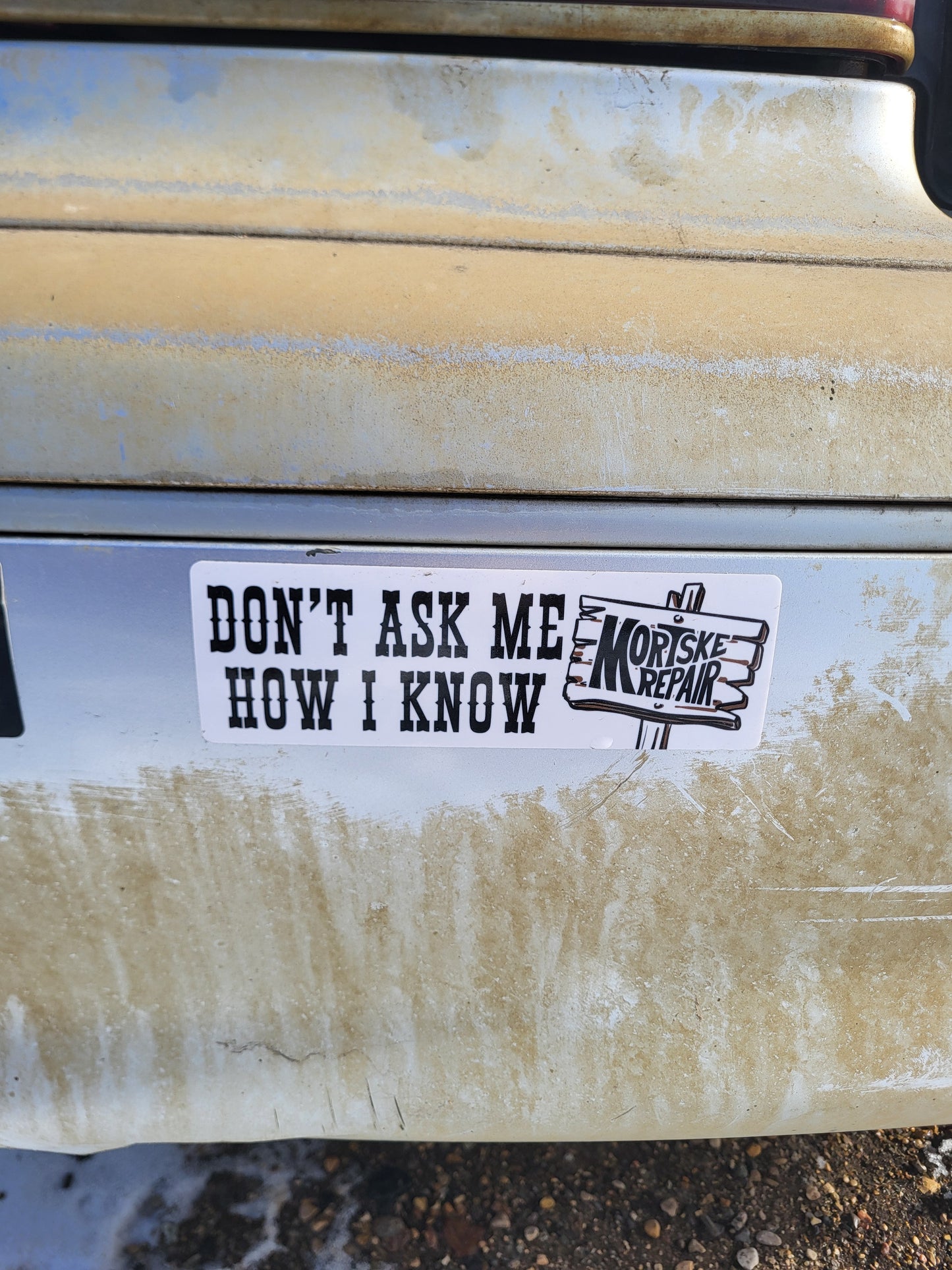 Mortske Repair Bumper Decals