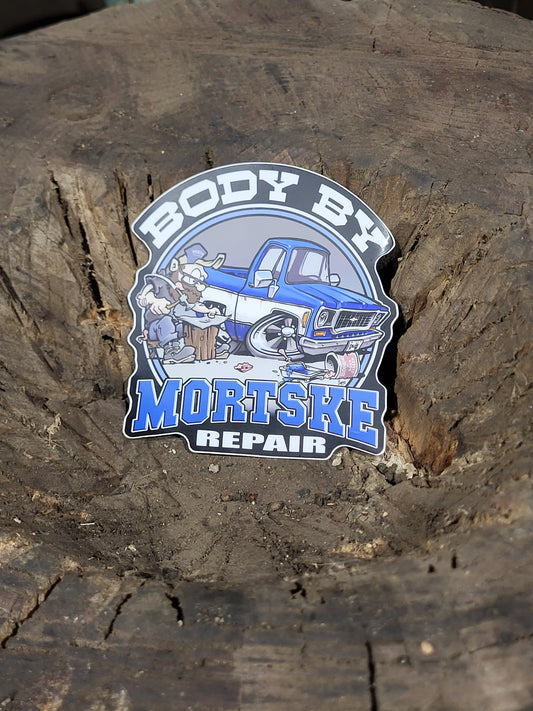 Body By Mortske Repair Decal